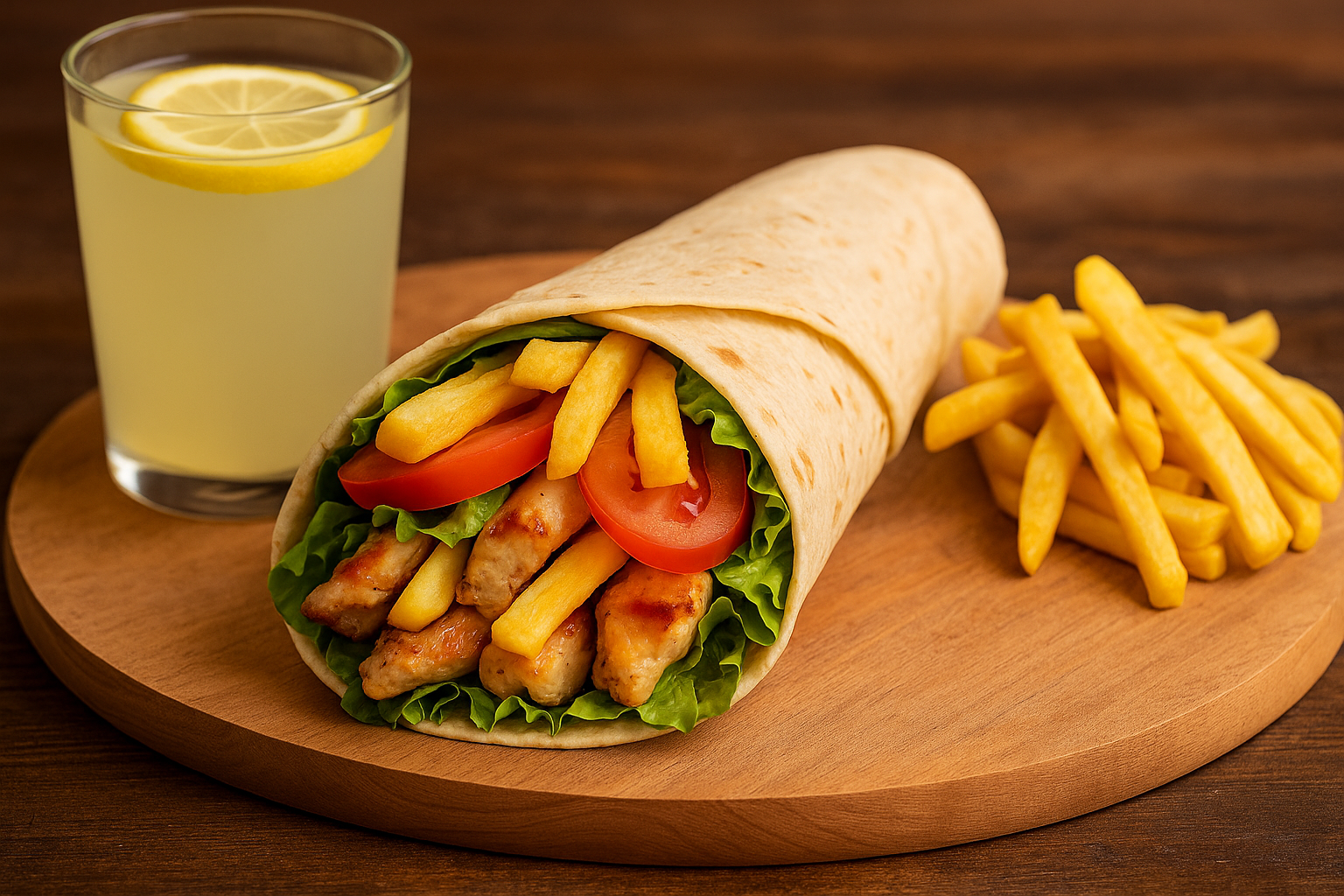 Tavuklu Dürüm Menü