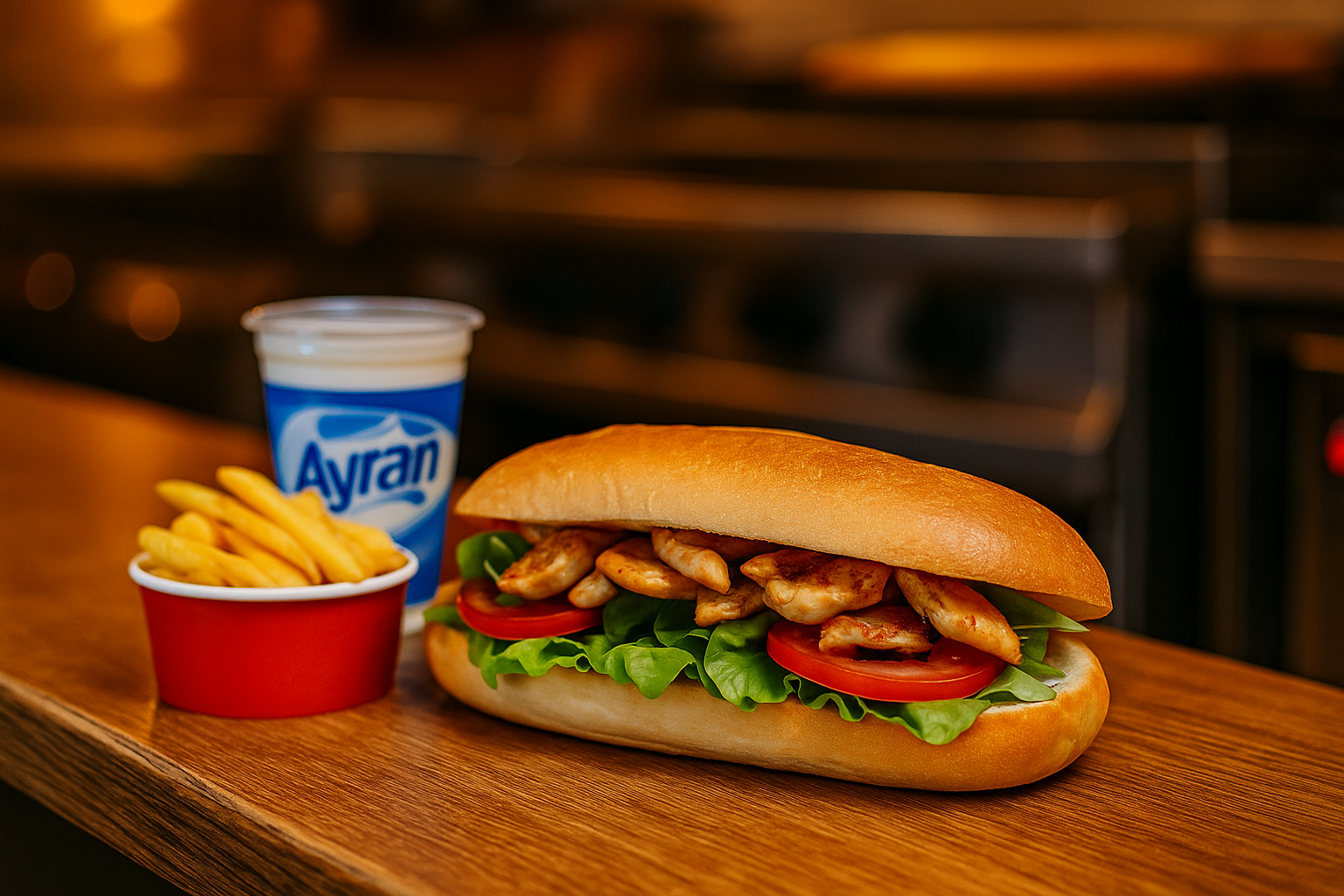 Tavuk Sandviç Menü